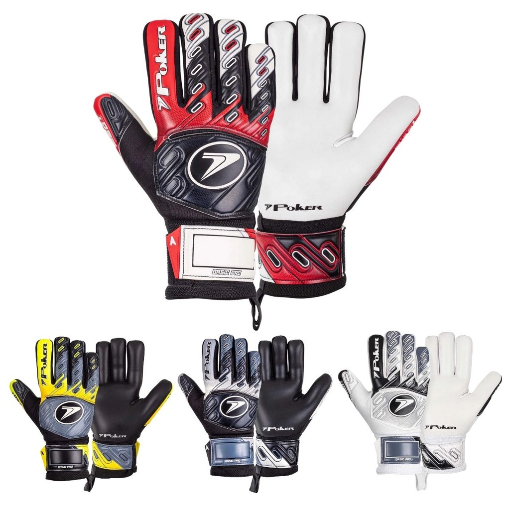 Luva Goleiro POKER Profissional Basic PRO->Corte Negativo + Latéx Alemão>Futebol Campo Society Salão em Oferta na Shopee