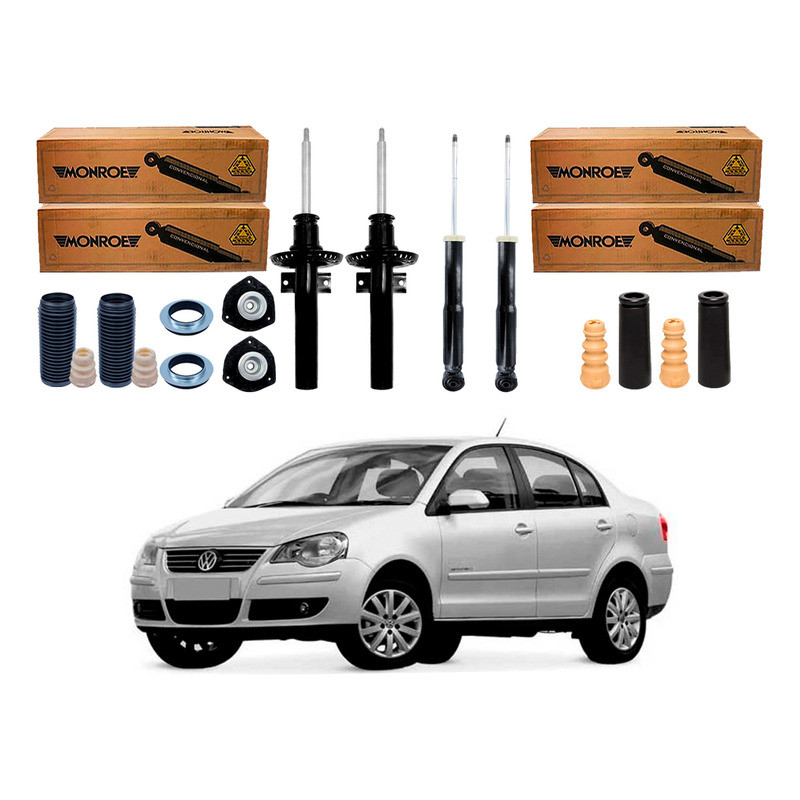 Kit Amortecedor Dianteiro Traseiro´ Polo Sedan 1.6 2.0 2008 A 2012