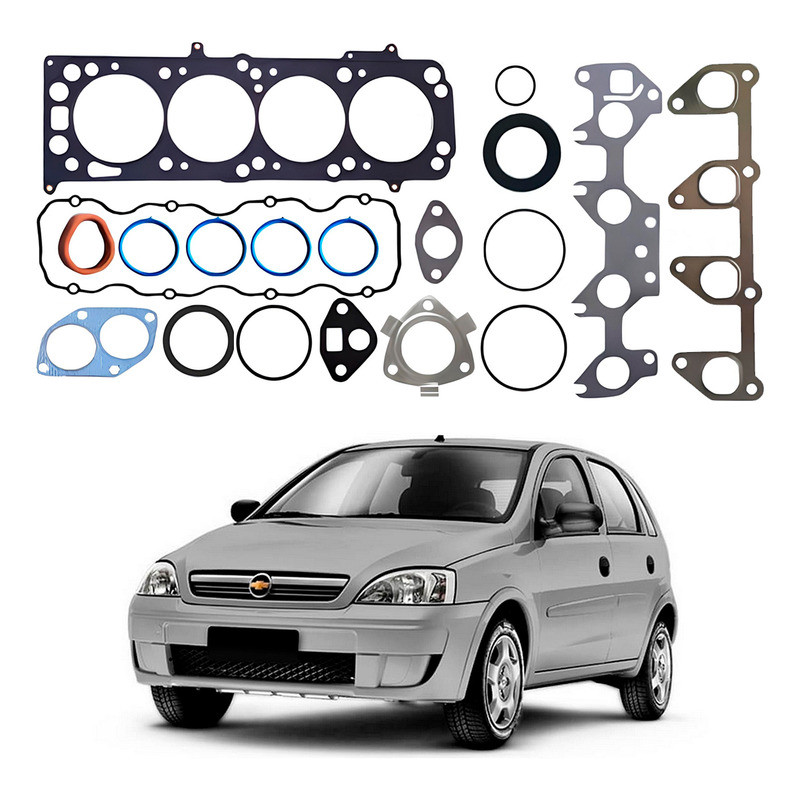 Jogo Junta Cabeçote Metal Chevrolet Corsa 1.8 2002 A 2009