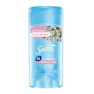kit 2 Desodorante Antitranspirante Stick Gel Secret Powder Protect Cotton Feminino 48h 73g em Oferta na Shopee