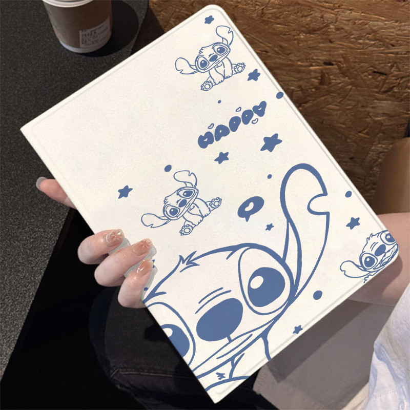 Capa Capinha Silicone Flip Cartoon Stich para Tablet Redmi SE 11 8.7 Pad PRO 12.1 10.61 inch Case Slot para Caneta
