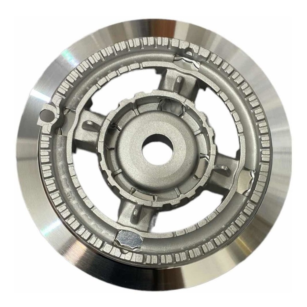 Difusor Tripla Chama C/ Aba 16cm Cooktop Fischer Antigo Original
