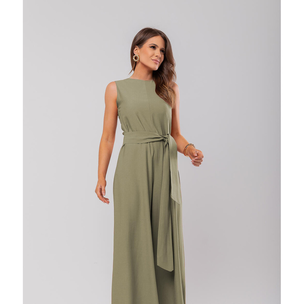 Macacão Regata Feminino Alfaiataria Pantalona Salvatore Fashion