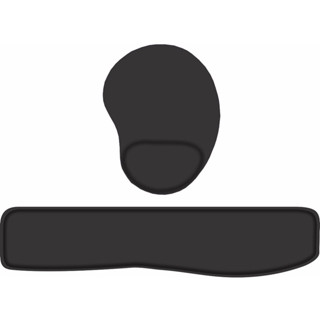 Kit Mouse Pad + Apoio de Teclado Ergônomico PRETO HOME OFFICE em Oferta na Shopee