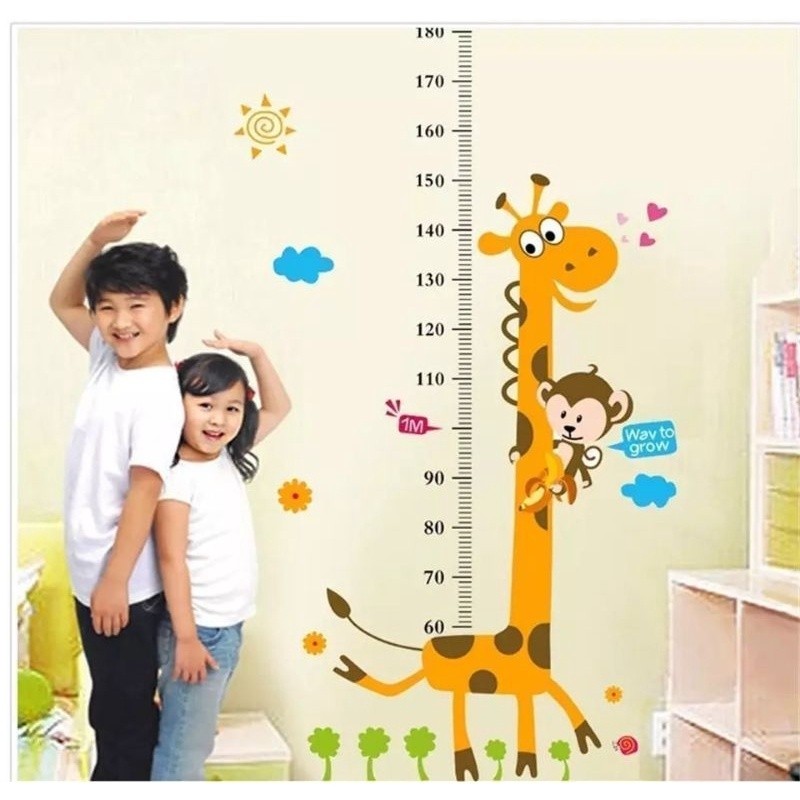 De Adesivo Parede Para Medição De Altura Gráfica Infantil