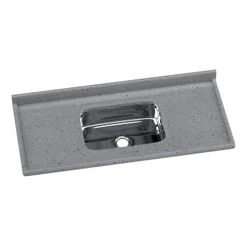Pia de Cozinha Mármore Sintético 120x55cm com Cuba Aço Inox Multimóveis CR20472