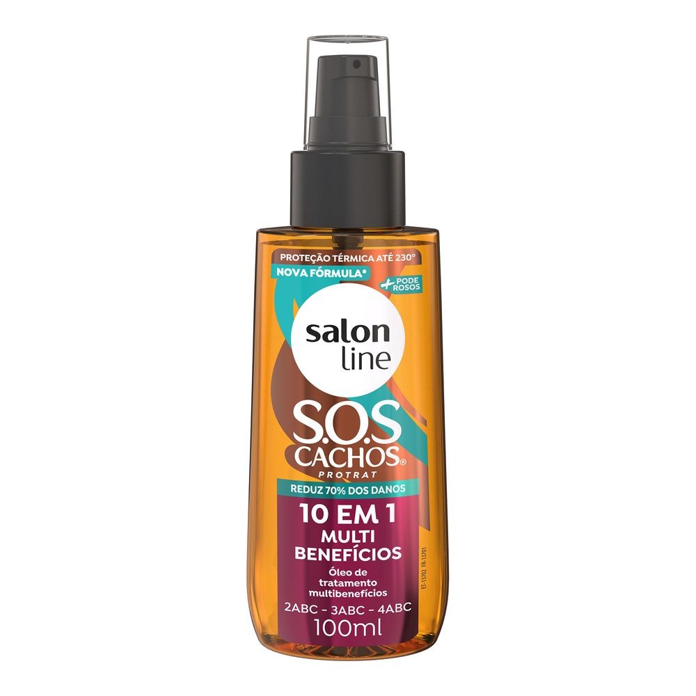 Óleo de Tratamento SOS Cachos 10 EM 1 Multibenefícios Salon Line 100ml em Oferta na Shopee