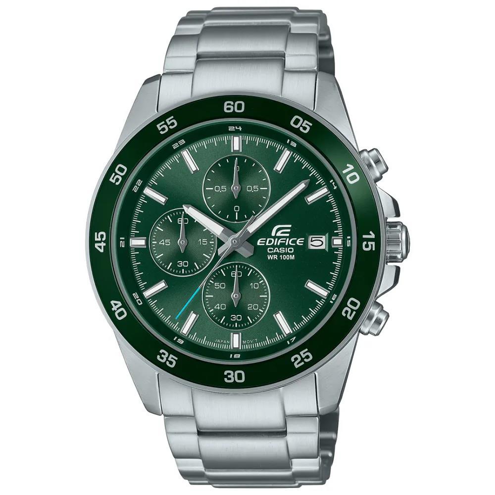 Relógio Casio Masculino Ref: Efr-526d-3avudf Edifice Cronógrafo Prateado