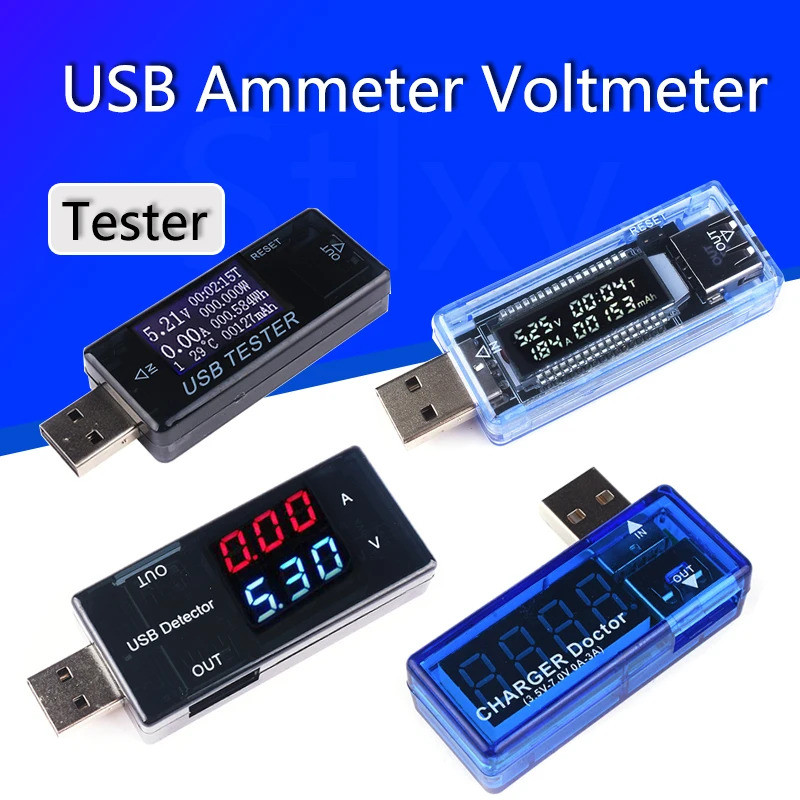 Voltímetro USB , Amperímetro , Testador De Tensão De Corrente , Display Digital LCD Capacidade Da Bateria , Medição , In