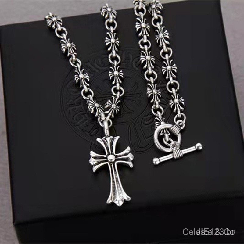 Colar de Cruz Jóias Punk Homens Punk Homens Punk Mulheres Colar Retro Colar Pingente