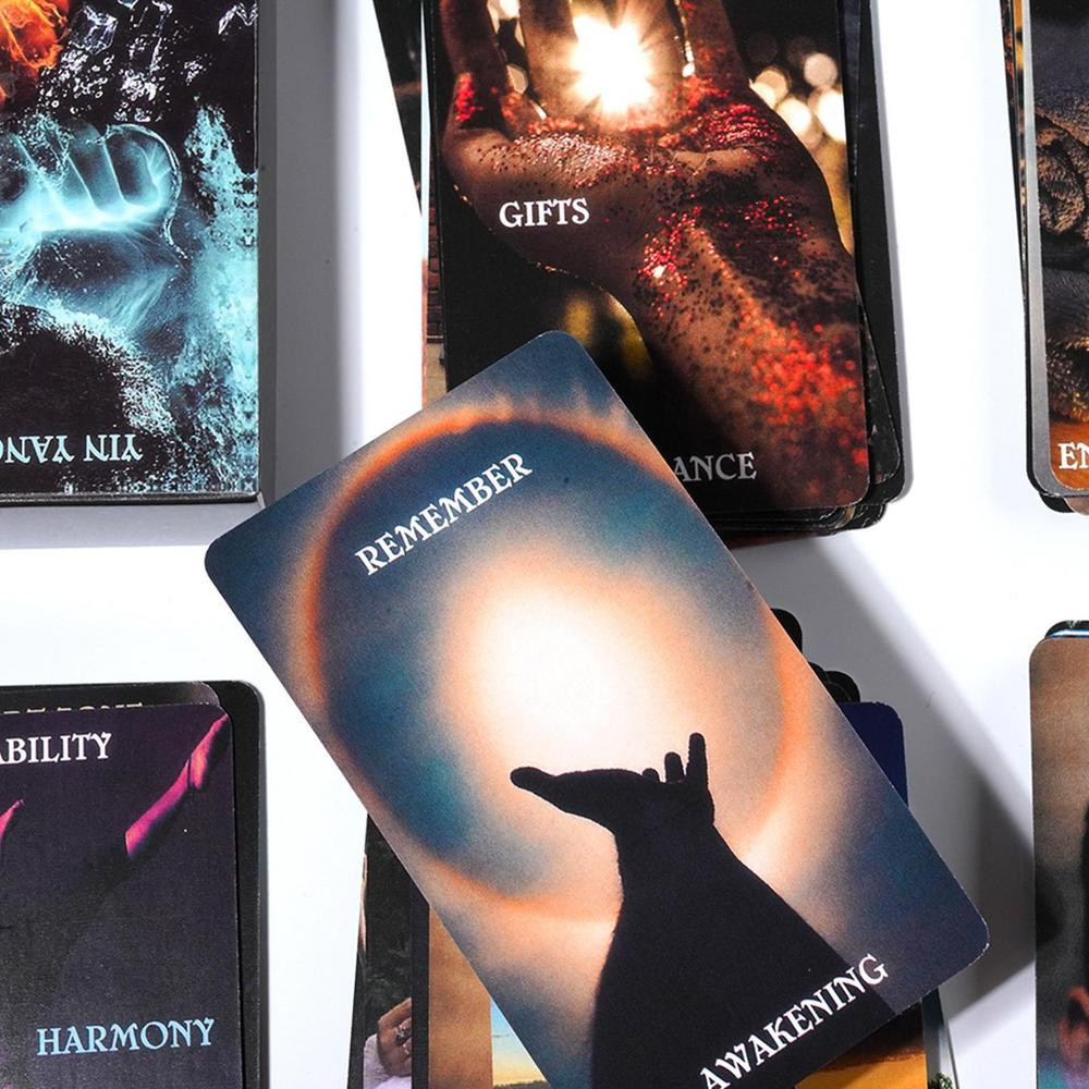 Cartão Oráculo Cartões Yin-Yang Deck Cartas Emocional Físico Planetário 44 Peças Elementos Do Zodíaco