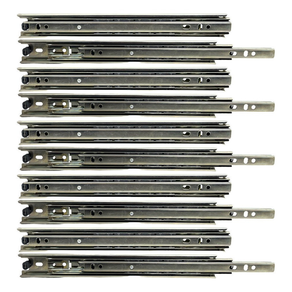 Kit 12 Trilho Telescópica 35cm Para Gaveta Trilho 6 Par (Com ou Sem Parafuso) OK