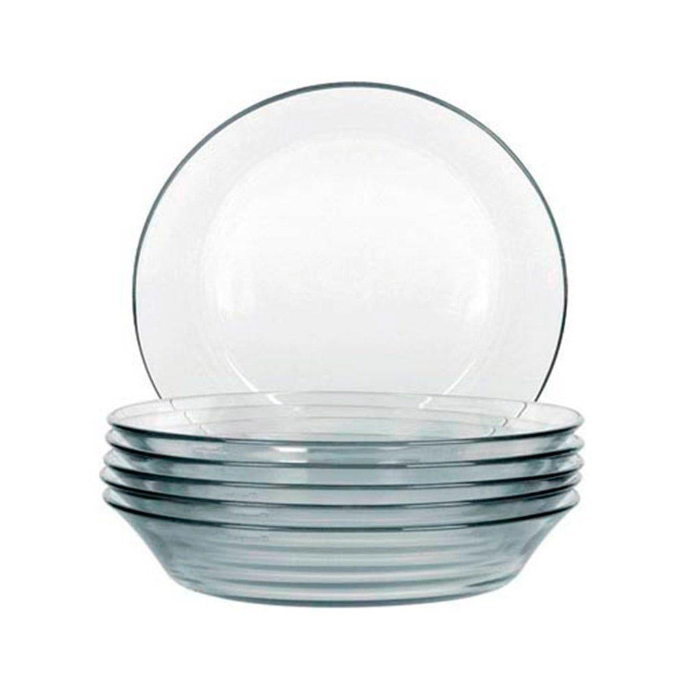 Conjunto de Pratos para Sopa Duralex Vidro Astral 24 peças