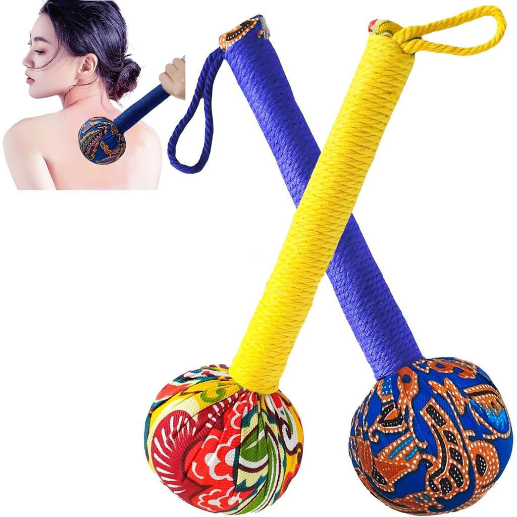 Martelo de Massagem de Artemísia, Martelo Massageador para Costas, Pescoço, Ombros e Corpo - Ferramenta de Terapia de Pe