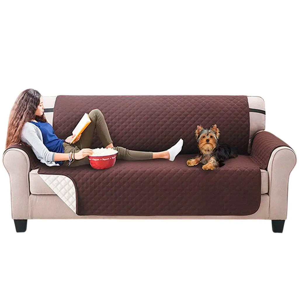 Capa Sofa Impermeavel Dupla Face Protetora Pelos Pet Gato Cachorro Animais Estimaçao Manta Confortavel Casa Sala — imagem 2 de 2