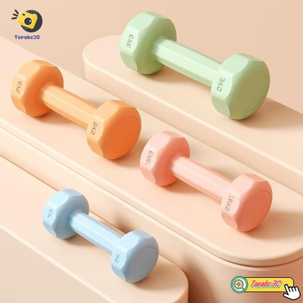 Conjunto De Halteres De Fitness TOPABCC , Kettlebell De PVC À Prova D'água , Haltere Pequeno Anti-Rolamento Antiderrapan