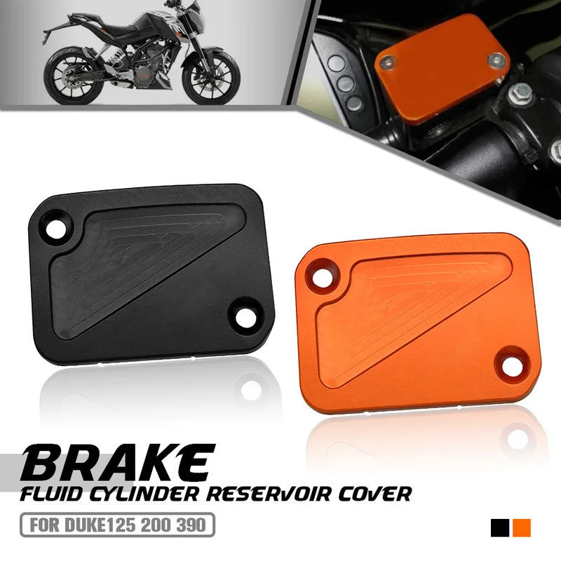 Tampa Do Tanque De Fluido Reservatório De Freio Dianteiro De Liga De Alumínio Para KTM DUKE125 DUKE200 DUKE390 Acessório
