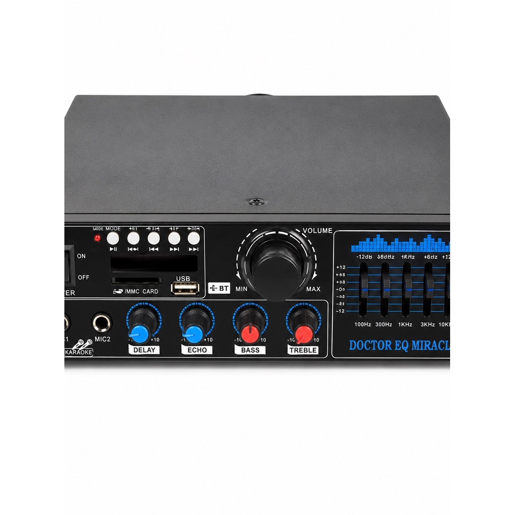 [Produto Premium] Amplificador Mini de Alta Potência 220V, Amplificador de Áudio Doméstico Bluetooth Multifuncional para