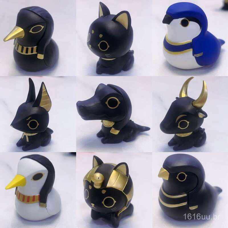 Gashapon autêntico em estoque: Deuses egípcios, animais da série do Museu Britânico, ornamentos de modelos de gato e pás