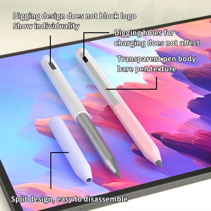 Capa De Caneta Stylus Para Lenovo Precisão 3 Anti-Risco Silicone Toque Protetora Pencil 3 3 rd Tablet Lápis Cor Casos Ma