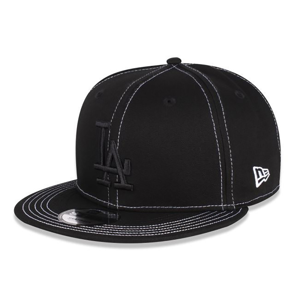 Boné New Era 9FIFTY Los Angeles Dodgers MLB Contrast Preto — imagem 2 de 2