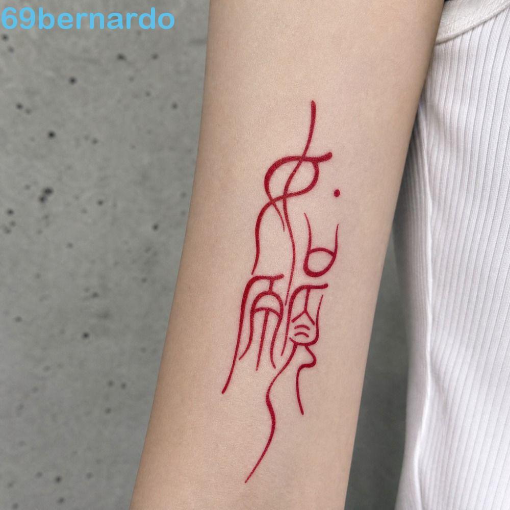 BERNARDO Amuleto De Boa Sorte , Adesivos De Tatuagem De Desejo De Saúde Da Fortuna , Alegria À Prova D'água De Felicidad