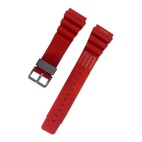 Pulseira Para Relógio Citizen Aqualand Jp2000 Vermelha Vermelho 2.4 Cm