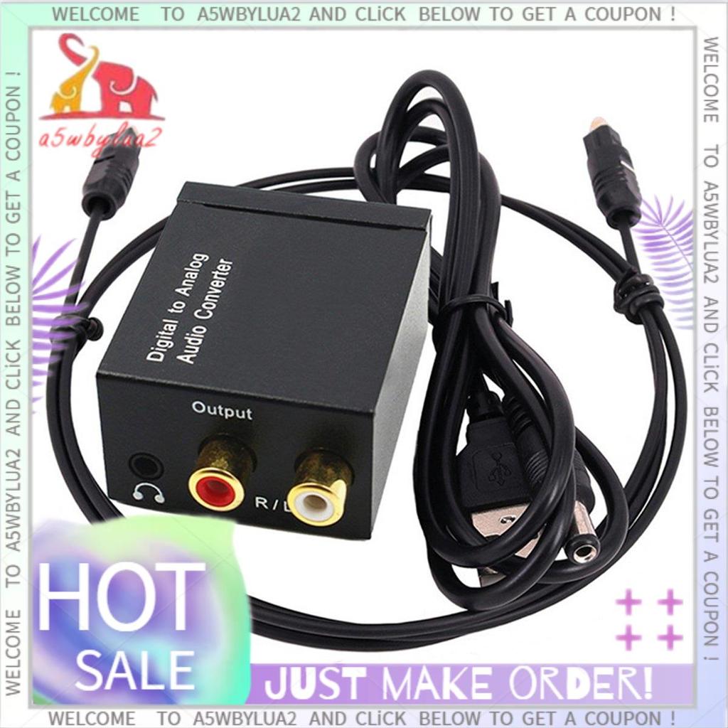 Decodificador De Áudio Digital Jack De 3.5 Mm Fibra Óptica Coaxial Conversor Para Analógico Amplificador SPDIF Fácil Ins