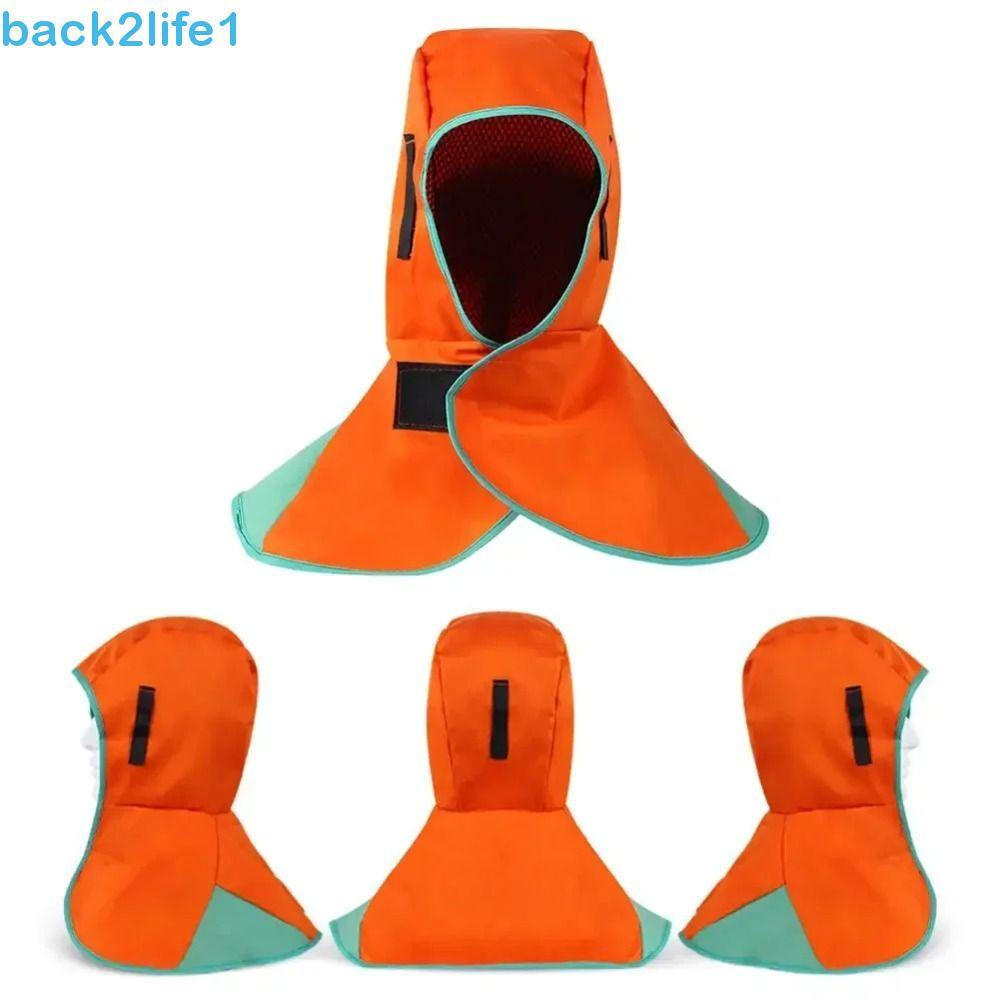 Capacete De Soldagem De Proteção Completa BACK2LIFE1 , Capa De Pescoço À Prova De Queimaduras Fogo , Retardador De Chama