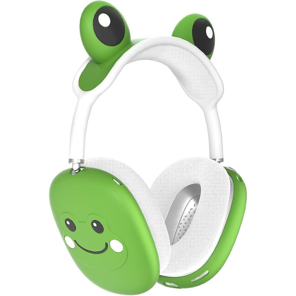 Capa Protetora de Silicone 3 em 1 para AirPods Max (Verde) - Protetor de Poeira 