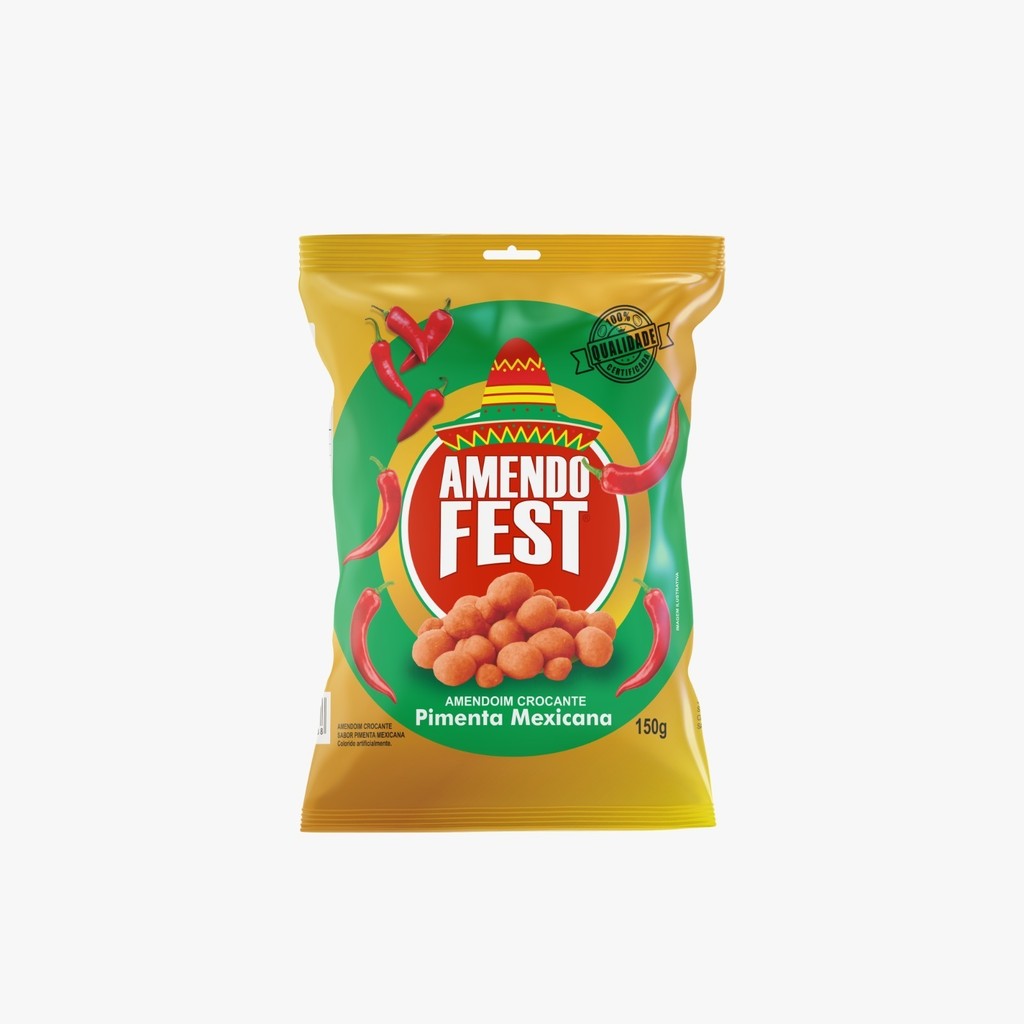 AMENDOIM CROC PIMENTA MEX. AMENDOFEST
