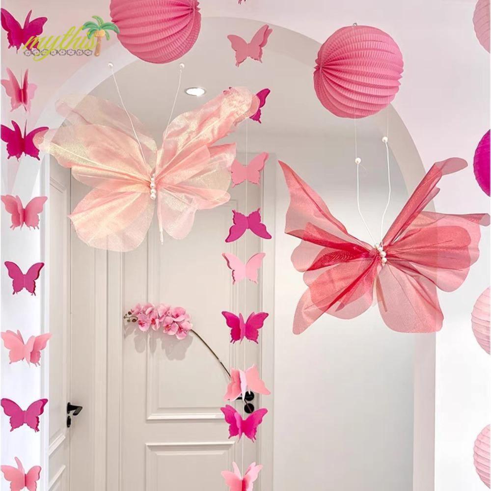 [MYTHIS] Borboleta Grande , Flores Artificiais Coloridas De 50 Cm Falsas De Fundo