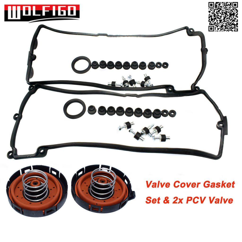 Junta Da Tampa Válvula Do Motor Esquerda Direita E PCV Para BW E60 E63 E64 E70 X5 4.4i N62 4.8i 11127513194 11127513195,