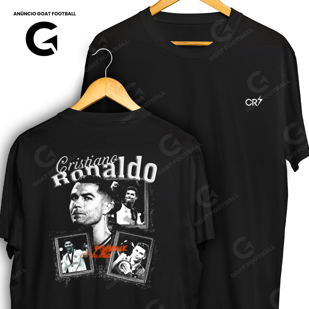 Camiseta Cristiano Ronaldo CR7 Ídolo Do Futebol Mundial Blusa Camisa 100% Algodão