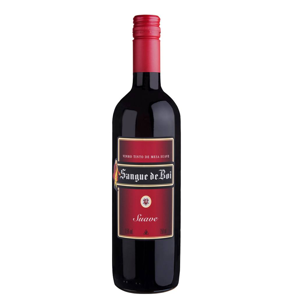 Vinho Sangue de Boi Tinto Suave 750ml
