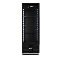 Freezer Vertical Imbera EVZ21 Max Tripla Ação 597L Porta de Vidro Full Black