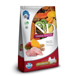 NeD Tropical para Cães Adultos de Raças Mini e Pequenas Sabor Frango, Cereais e Frutas Tropicais 12Kg