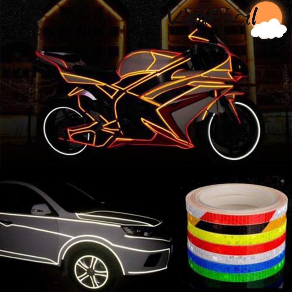 Decalques Refletivos Perfumados Para Motocicleta , 1 Peça , Colorido , Legal , À Prova D'água , Efeito De Aviso , Apliqu