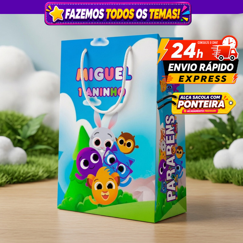 🛍️ Sacolinhas Surpresa Bolofofos Personalizada Lembrancinha de Aniversário  Festa Infantil