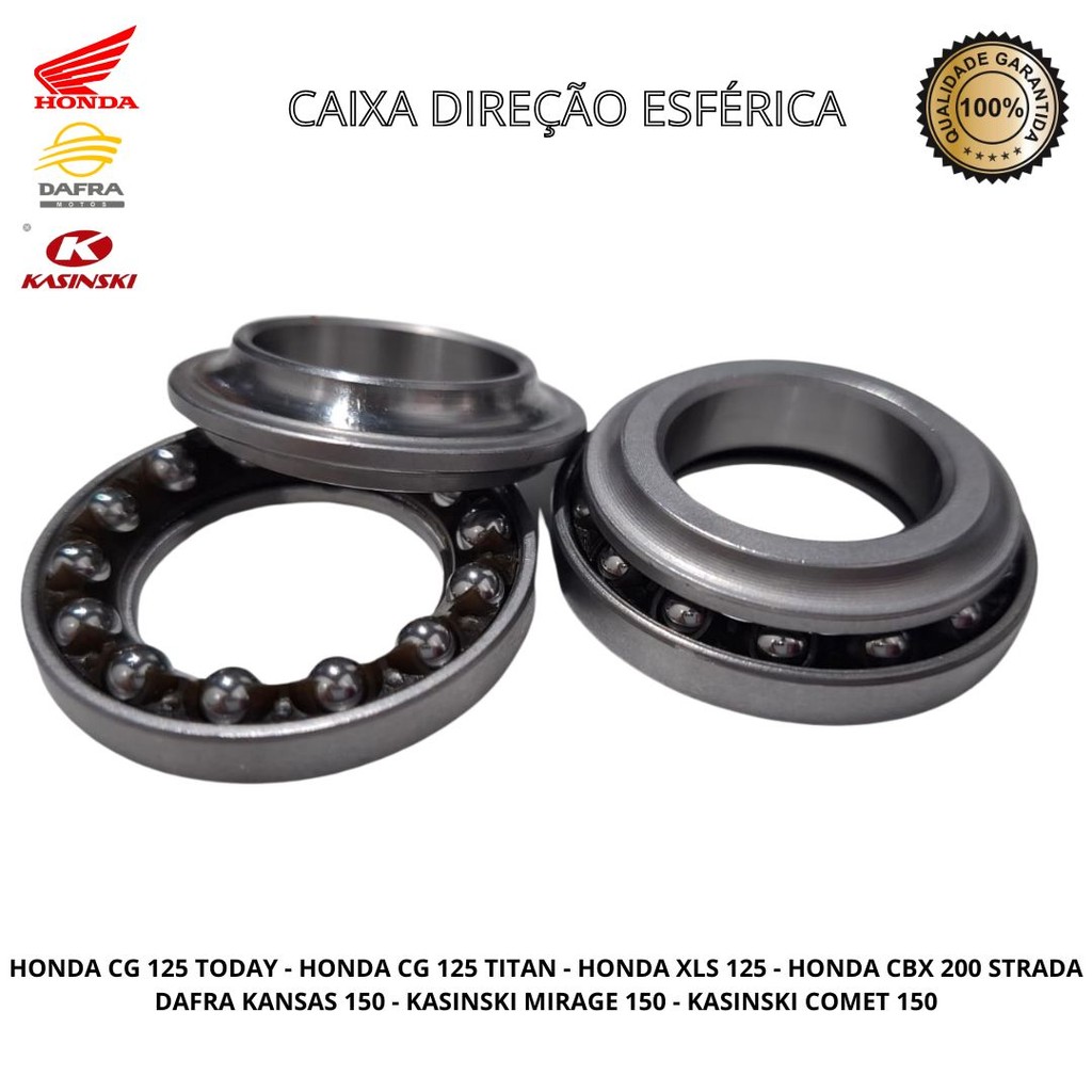 Caixa Direção Esférica Titan Today Xls 125 Strada 200 Kansas 150 Mirage Comet 150