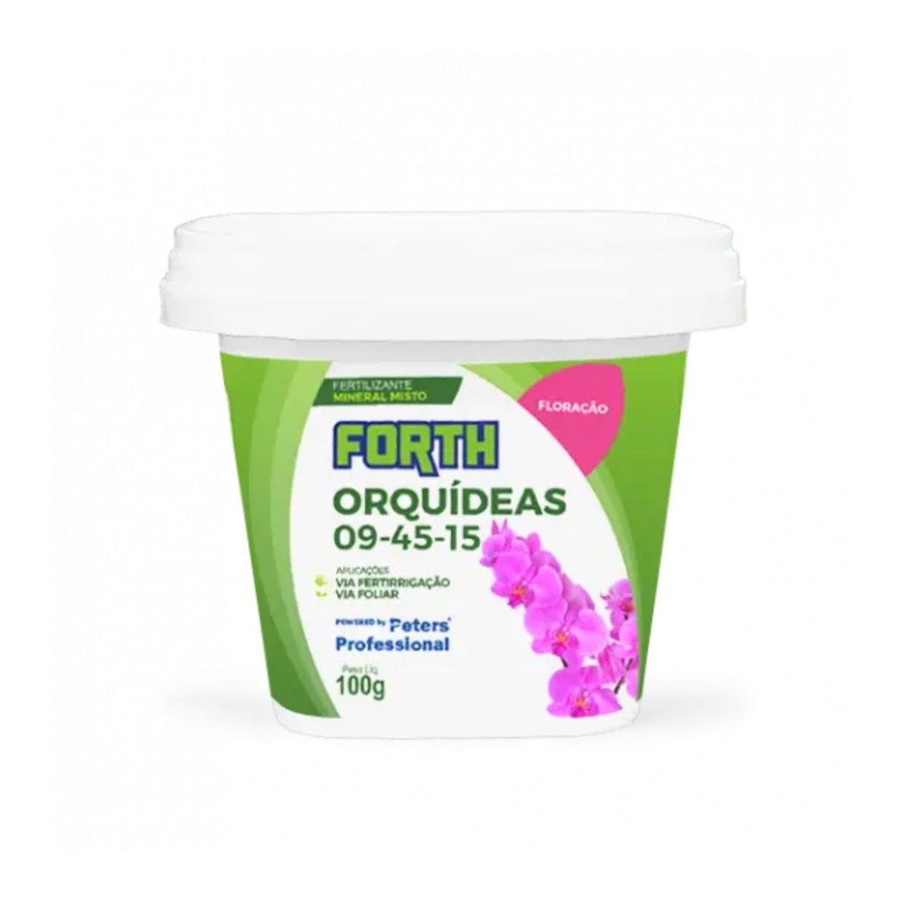 Forth Orquídeas Floração 09-45-15 Adubo Fertilizante 100g em Oferta na Shopee