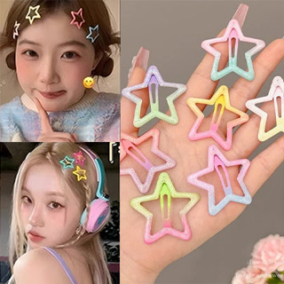 Grampo Estrela Y2K - Opções: 10/20/30 Unidades | Cores Gradiente | Metal em Oferta na Shopee