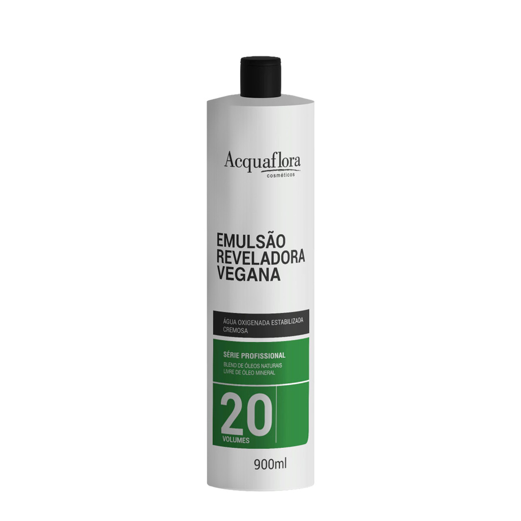 Acquaflora Emulsão Reveladora Vegana 20 Volumes - Água Oxigenada 900ml em Oferta na Shopee