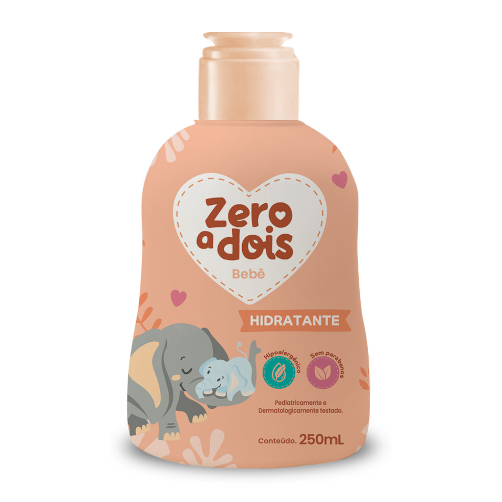 Hidratante Corporal para Bebê Zero a Dois 250 ml em Oferta na Shopee