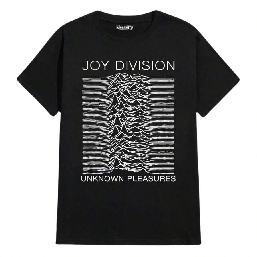 Camiseta Unissex Oversized Plus Size Feminina Masculina s Plus Size Banda Musical Rock Joy Division Camisas Estilosas -