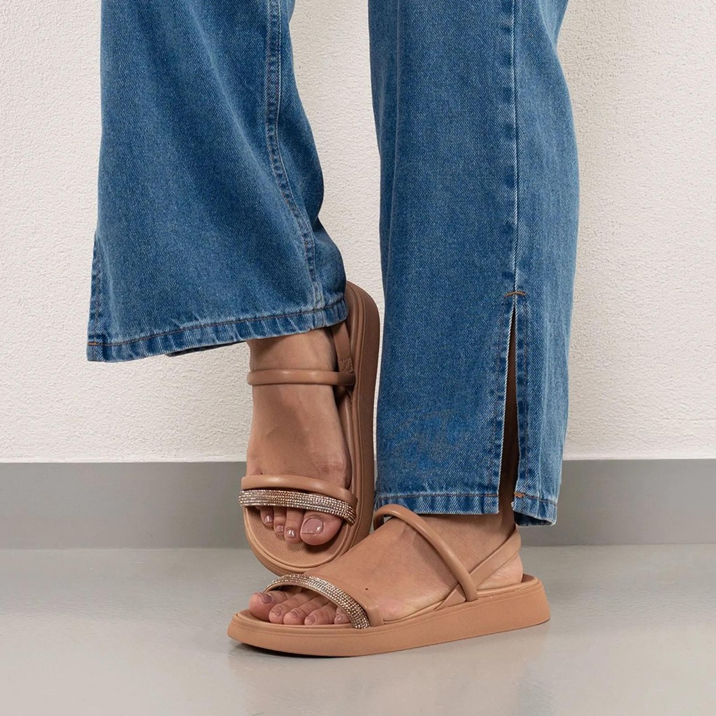 Sandália Moleca Tiras Feminina em Oferta na Shopee