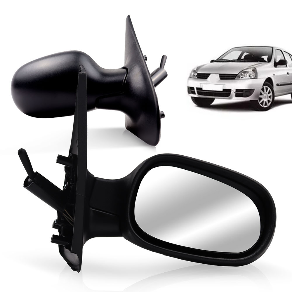 Retrovisor Clio 99 00 01 02 03 04 05 06 07 08 09 10 11 Controle Interno em Oferta na Shopee