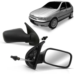 Retrovisor Palio Siena Strada Weekend 96 97 98 99 2000 2 Pt Controle Interno