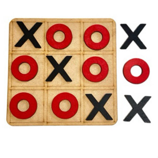 Jogo da velha 18x18 cm, 3mm MDF Tabuleiro, crianças, lembrancinhas, presente em Oferta na Shopee