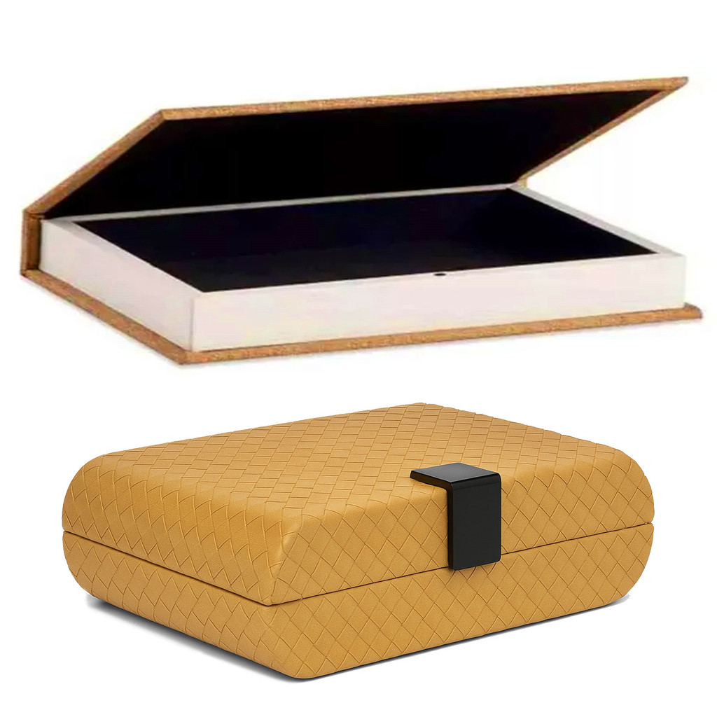 KIT CAIXA DECORAÇÃO + LIVRO CAIXA PORTA OBJETOS MODERNO LUXO